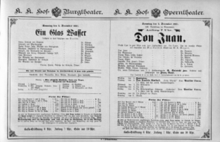 Theaterzettel (Oper und Burgtheater in Wien) 18871204 Seite: 1