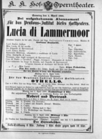 Theaterzettel (Oper und Burgtheater in Wien) 18880401 Seite: 1