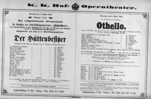 Theaterzettel (Oper und Burgtheater in Wien) 18880408 Seite: 2