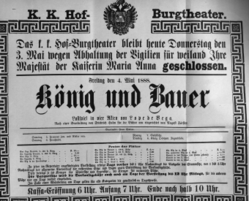 Theaterzettel (Oper und Burgtheater in Wien) 18880503 Seite: 1
