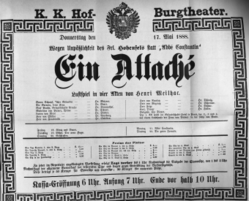 Theaterzettel (Oper und Burgtheater in Wien) 18880517 Seite: 2