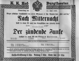 Theaterzettel (Oper und Burgtheater in Wien) 18880614 Seite: 2