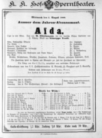 Theaterzettel (Oper und Burgtheater in Wien) 18880801 Seite: 1