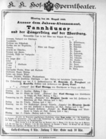 Theaterzettel (Oper und Burgtheater in Wien) 18880820 Seite: 1