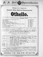 Theaterzettel (Oper und Burgtheater in Wien) 18880827 Seite: 1
