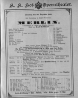 Theaterzettel (Oper und Burgtheater in Wien) 18881230 Seite: 1
