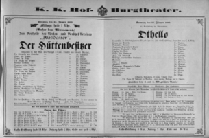 Theaterzettel (Oper und Burgtheater in Wien) 18890113 Seite: 2
