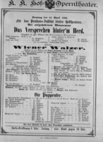 Theaterzettel (Oper und Burgtheater in Wien) 18890421 Seite: 1