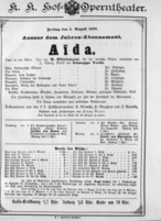 Theaterzettel (Oper und Burgtheater in Wien) 18890802 Seite: 1