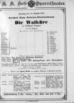 Theaterzettel (Oper und Burgtheater in Wien) 18890818 Seite: 1