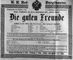 Theaterzettel (Oper und Burgtheater in Wien) 18891022 Seite: 2