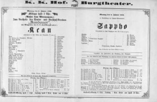 Theaterzettel (Oper und Burgtheater in Wien) 18900106 Seite: 2