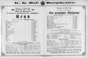 Theaterzettel (Oper und Burgtheater in Wien) 18900209 Seite: 2