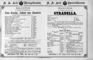 Theaterzettel (Oper und Burgtheater in Wien) 18900512 Seite: 1