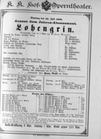 Theaterzettel (Oper und Burgtheater in Wien) 18900722 Seite: 1