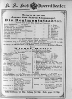 Theaterzettel (Oper und Burgtheater in Wien) 18900728 Seite: 1
