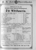 Theaterzettel (Oper und Burgtheater in Wien) 18900729 Seite: 1