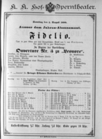Theaterzettel (Oper und Burgtheater in Wien) 18900802 Seite: 1
