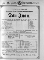 Theaterzettel (Oper und Burgtheater in Wien) 18900816 Seite: 1