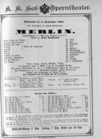 Theaterzettel (Oper und Burgtheater in Wien) 18900903 Seite: 1
