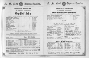 Theaterzettel (Oper und Burgtheater in Wien) 18900927 Seite: 1