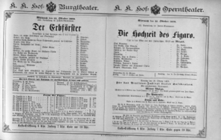 Theaterzettel (Oper und Burgtheater in Wien) 18901015 Seite: 1