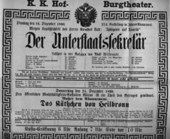 Theaterzettel (Oper und Burgtheater in Wien) 18901216 Seite: 2