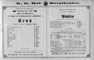 Theaterzettel (Oper und Burgtheater in Wien) 18901228 Seite: 2