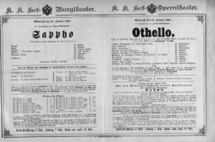 Theaterzettel (Oper und Burgtheater in Wien) 18910121 Seite: 3