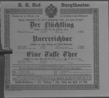 Theaterzettel (Oper und Burgtheater in Wien) 18910216 Seite: 2