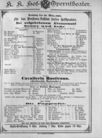 Theaterzettel (Oper und Burgtheater in Wien) 18910329 Seite: 1