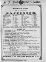 Theaterzettel (Oper und Burgtheater in Wien) 18910722 Seite: 1