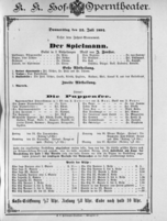 Theaterzettel (Oper und Burgtheater in Wien) 18910723 Seite: 1