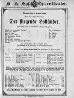 Theaterzettel (Oper und Burgtheater in Wien) 18910803 Seite: 1