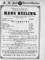 Theaterzettel (Oper und Burgtheater in Wien) 18910830 Seite: 1