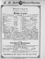 Theaterzettel (Oper und Burgtheater in Wien) 18910831 Seite: 1