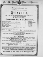 Theaterzettel (Oper und Burgtheater in Wien) 18910901 Seite: 1