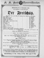 Theaterzettel (Oper und Burgtheater in Wien) 18910903 Seite: 1