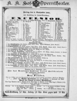 Theaterzettel (Oper und Burgtheater in Wien) 18910904 Seite: 1