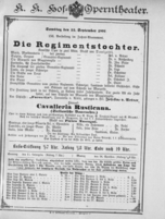 Theaterzettel (Oper und Burgtheater in Wien) 18910912 Seite: 1