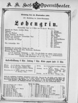Theaterzettel (Oper und Burgtheater in Wien) 18910913 Seite: 1