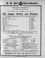 Theaterzettel (Oper und Burgtheater in Wien) 18911117 Seite: 2