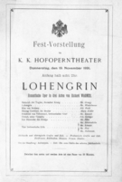 Theaterzettel (Oper und Burgtheater in Wien) 18911119 Seite: 1