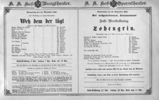 Theaterzettel (Oper und Burgtheater in Wien) 18911119 Seite: 2