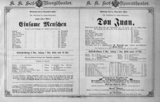 Theaterzettel (Oper und Burgtheater in Wien) 18911206 Seite: 3