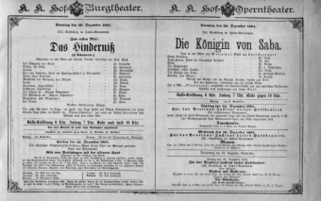 Theaterzettel (Oper und Burgtheater in Wien) 18911220 Seite: 2