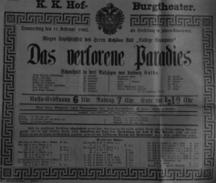 Theaterzettel (Oper und Burgtheater in Wien) 18920211 Seite: 2