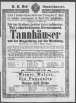 Theaterzettel (Oper und Burgtheater in Wien) 18920412 Seite: 1