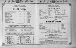 Theaterzettel (Oper und Burgtheater in Wien) 18920510 Seite: 1