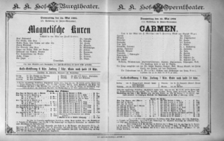 Theaterzettel (Oper und Burgtheater in Wien) 18920512 Seite: 1